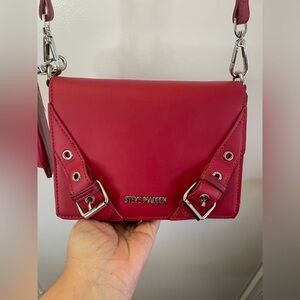 NWT Steve Madden Red Crossbody Bag